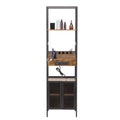 Salon Storage Cabinet with Open Shelves and Hair