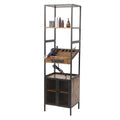 Salon Storage Cabinet with Open Shelves and Hair