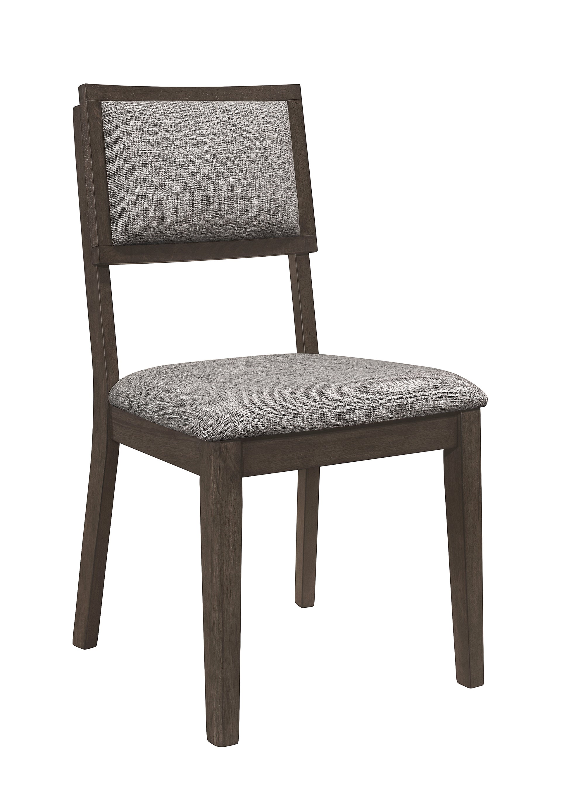 2pc Transitional Dining Side Chair with Upholstered brown-dining room-contemporary-farmhouse-dining