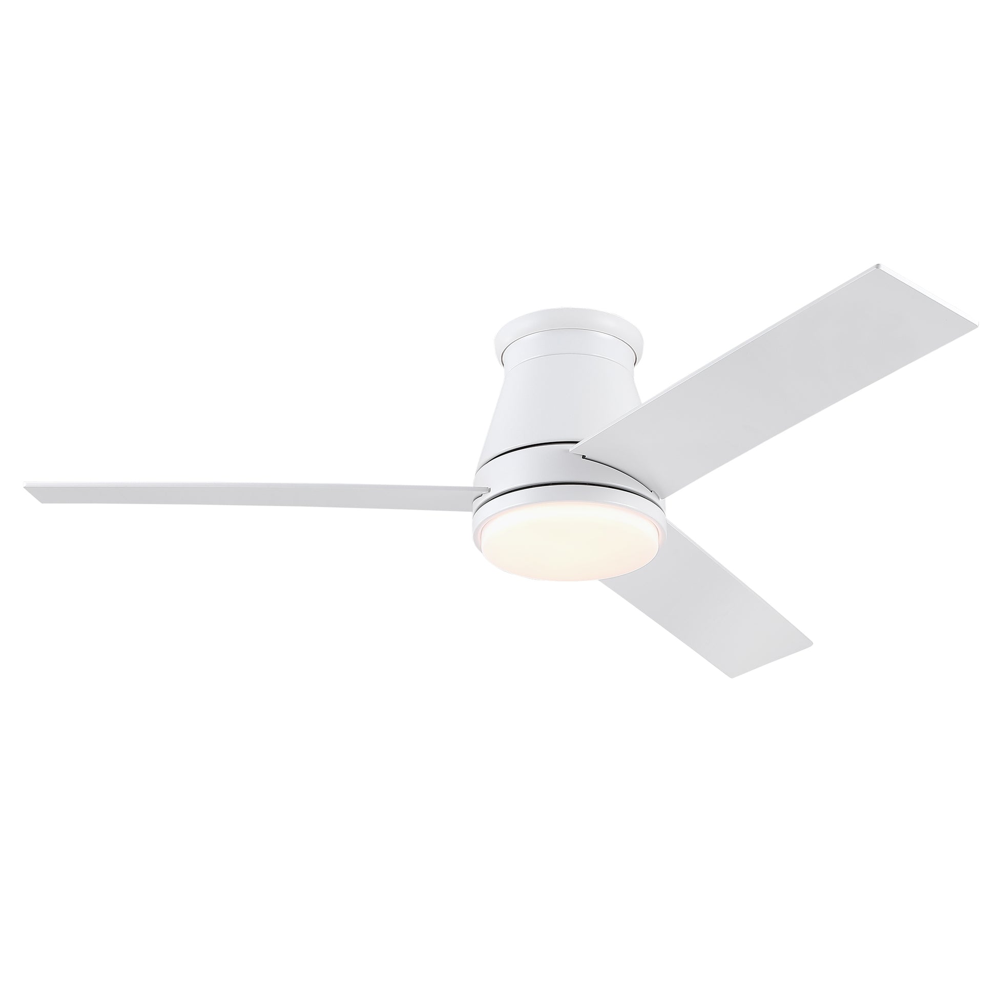 48" White Blades Lowe Profile Ceiling Fans with