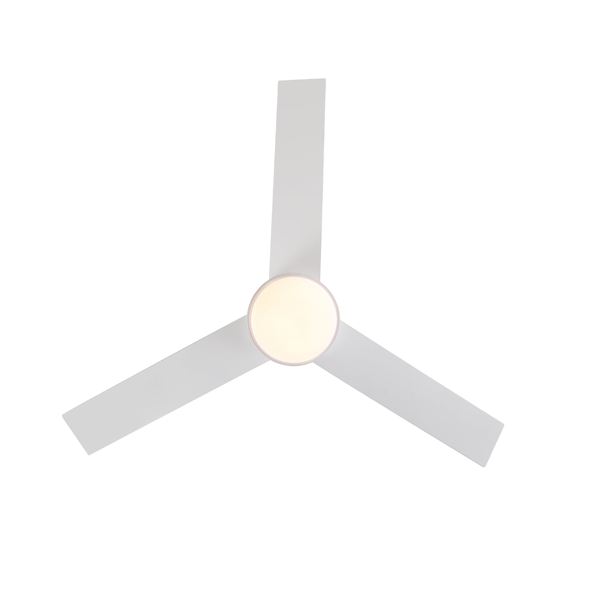 48" White Blades Lowe Profile Ceiling Fans with