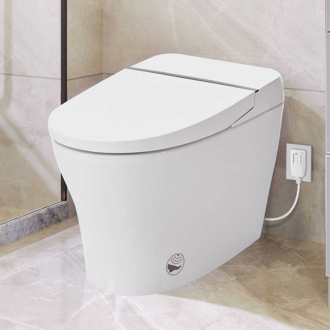 Smart Toilet Bidet Combo With Self Cleaning -