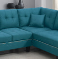 2 PCS SECTIONAL SET Living Room Furniture LAF Sofa And blue-primary living