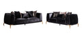 Majestic Shiny Thick Velvet Fabric Upholstered Sofa black-velvet-wood-primary living