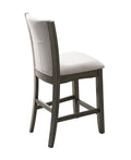 2pc Contemporary Counter Height Dining Chair Gray gray-dining room-contemporary-farmhouse-dining