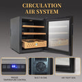 50L Cigar Humidors with Cooling and Heating Function black-steel