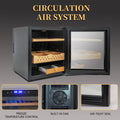 50L Cigar Humidors with 3 IN 1 Cooling, Heating & black-steel