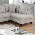 Living Room Furniture 2 PCS Sectional Sofa Set LAF mushroom-primary living