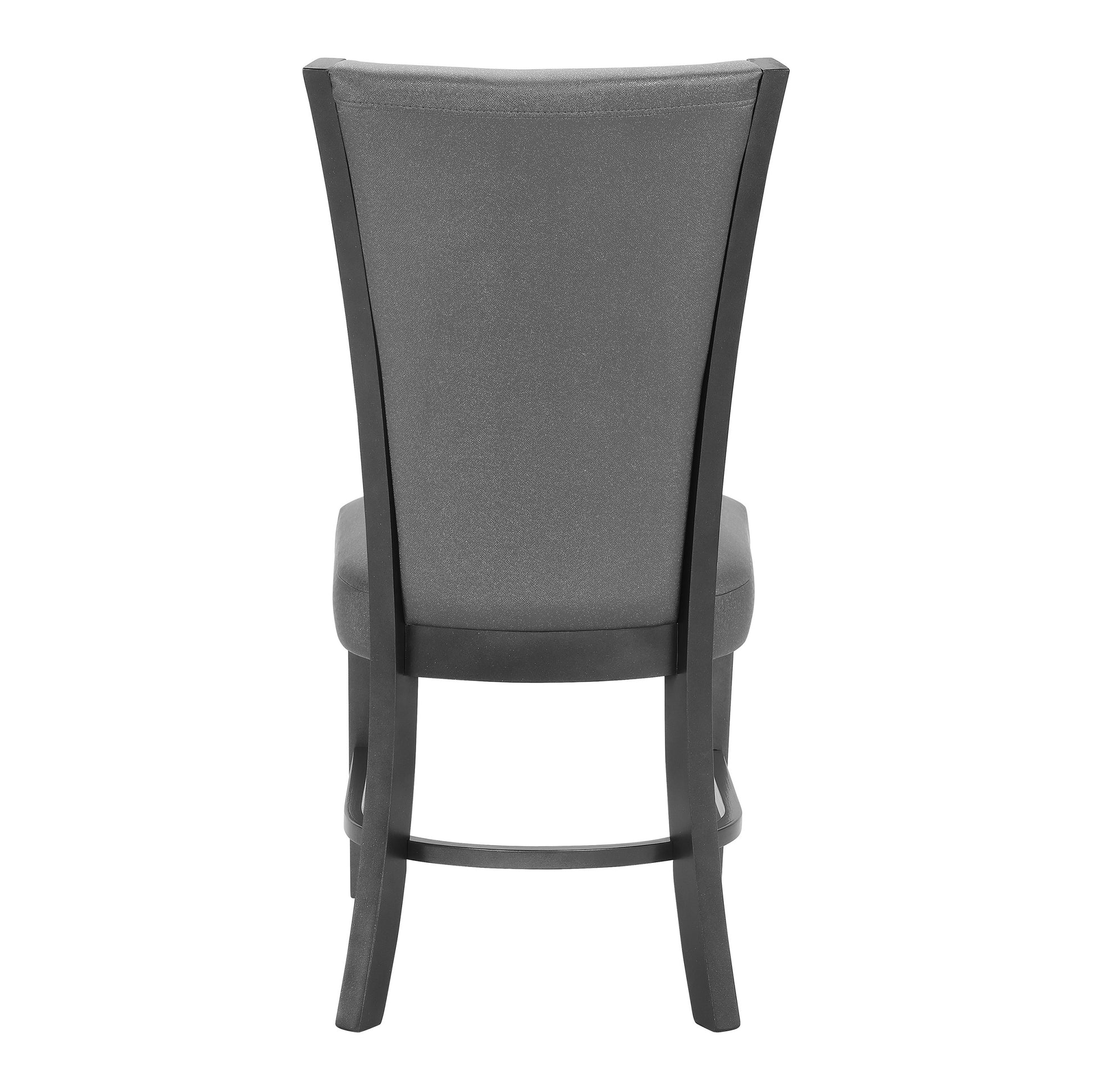 2pc Contemporary Glam Upholstered Dining Side Chair gray-dining room-contemporary-farmhouse-dining