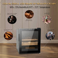 50L Cigar Humidors with 3 IN 1 Cooling, Heating & black-steel