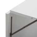 Floating Wall Mounted Table, Foldable Desk with white+black-mdf