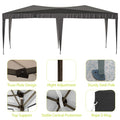 10'x20' EZ Pop Up Canopy Outdoor Portable Party black-metal