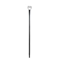 Set of 6 RC String Light Pole, 9 FT Lighting Stand black-metal