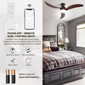 52 Inch Modern Ceiling Fan With 3 Color Dimmable