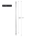 Set of 6 RC String Light Pole, 9 FT Lighting Stand black-metal