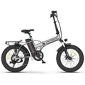 AOSTIRMOTOR Folding Electric Bike Ebike Bicycle 750W cycling-gray-foldable-aluminium