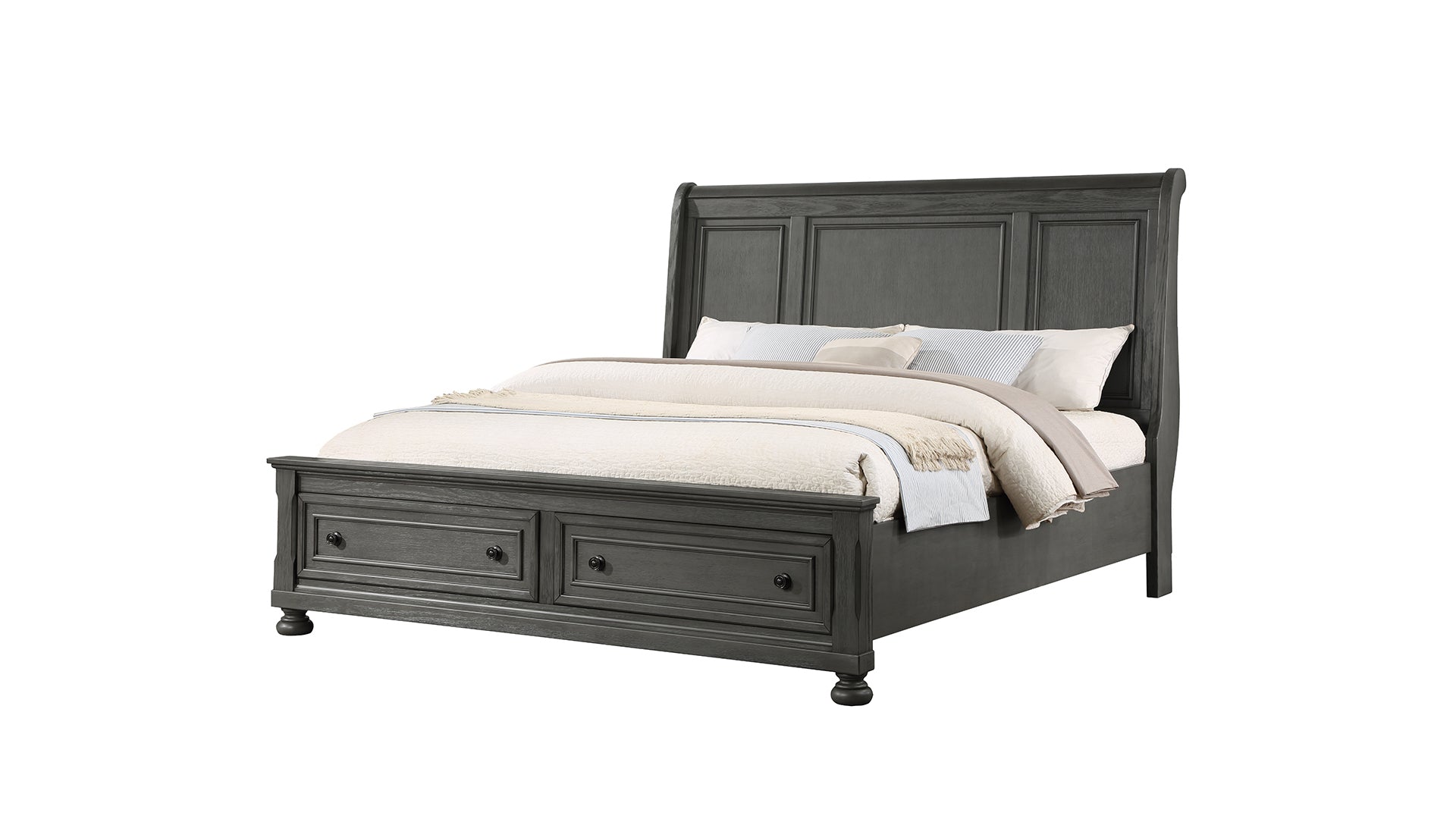 Jackson Modern Style Queen Bed Made with Wood &