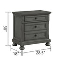 Jackson Modern Style 2 Drawer Nightstand Made