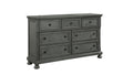 Jackson Modern Style 7 Drawer Dresser Made with Wood & gray-gray-bedroom-contemporary-traditional-solid