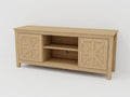 58 inch Tv Console Table with 2 barn storage