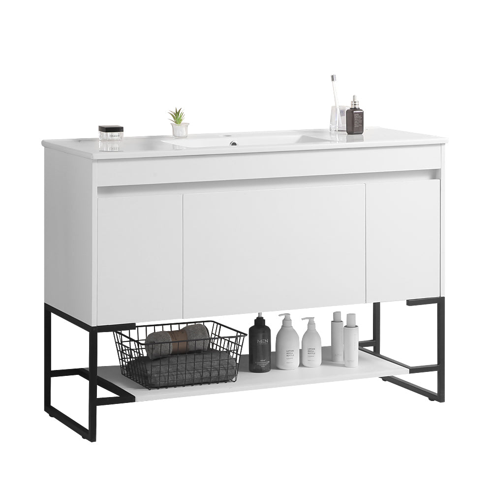 48" Bathroom Vanity with Sink,Bathroom Vanity Cabinet white-solid wood