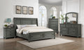 Jackson Modern Style 5 Drawer Chest Made with Wood & gray-gray-bedroom-contemporary-traditional-solid