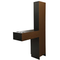 Wall Mount Hair Styling Barber Station Beauty Hair black-particle board