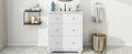 Video 30 Inch Modern White Bathroom Vanity Cabinet white-solid wood+mdf