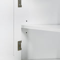 Tall Bathroom Storage Cabinet, Corner Cabinet with white-mdf