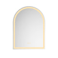 30*40 LED Lighted Bathroom Wall Mounted Mirror with white-aluminium