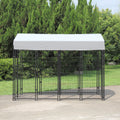 Dog Kennel with Roof Cover Heavy Duty Dog Crate