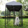 Dog Kennel with Roof Cover Heavy Duty Dog Crate