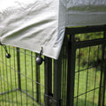 Dog Kennel with Roof Cover Heavy Duty Dog Crate