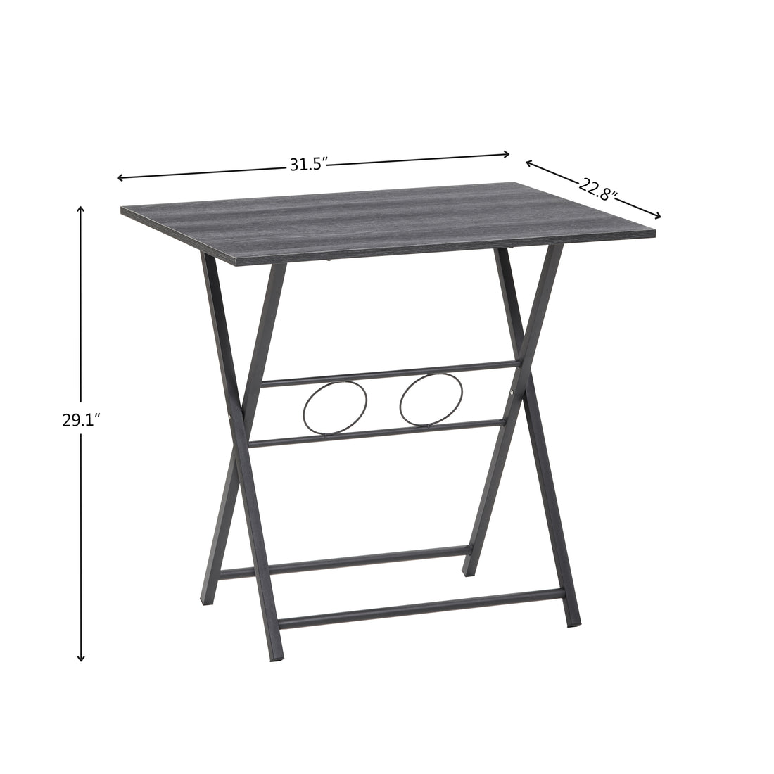 Folding Office Table, Small Foldable Desk for