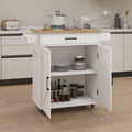 Kitchen island rolling trolley cart with