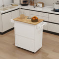 Kitchen island rolling trolley cart with