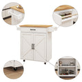 Kitchen island rolling trolley cart with