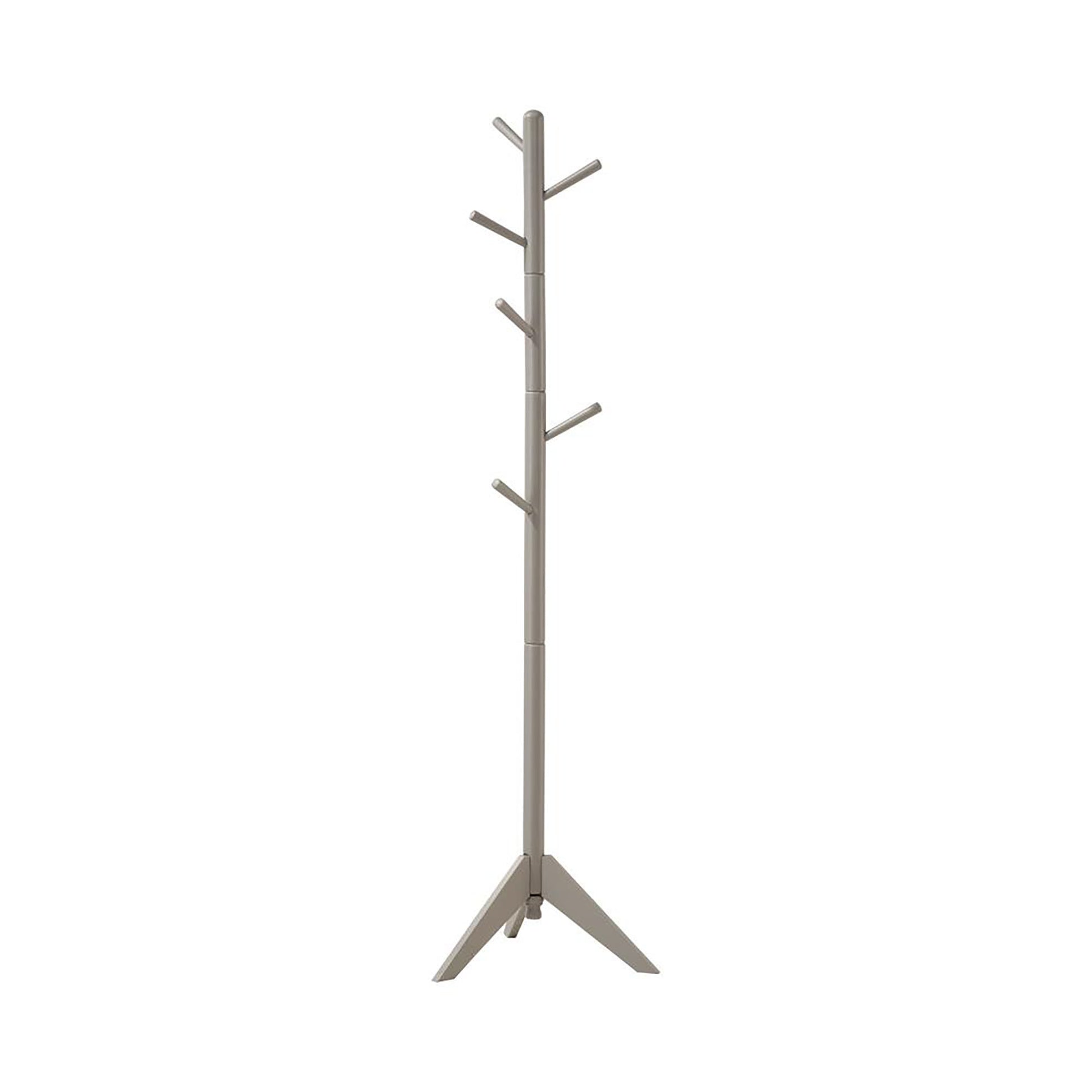 Grey 6 Hook Coat Rack grey-gray-primary living