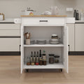 Kitchen island rolling trolley cart with