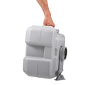 5 Gallon Portable Toilet, Flush Potty, Travel Camping gray-hdpe