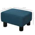 Ottoman Foot Rest, Small Foot Stool with Linen