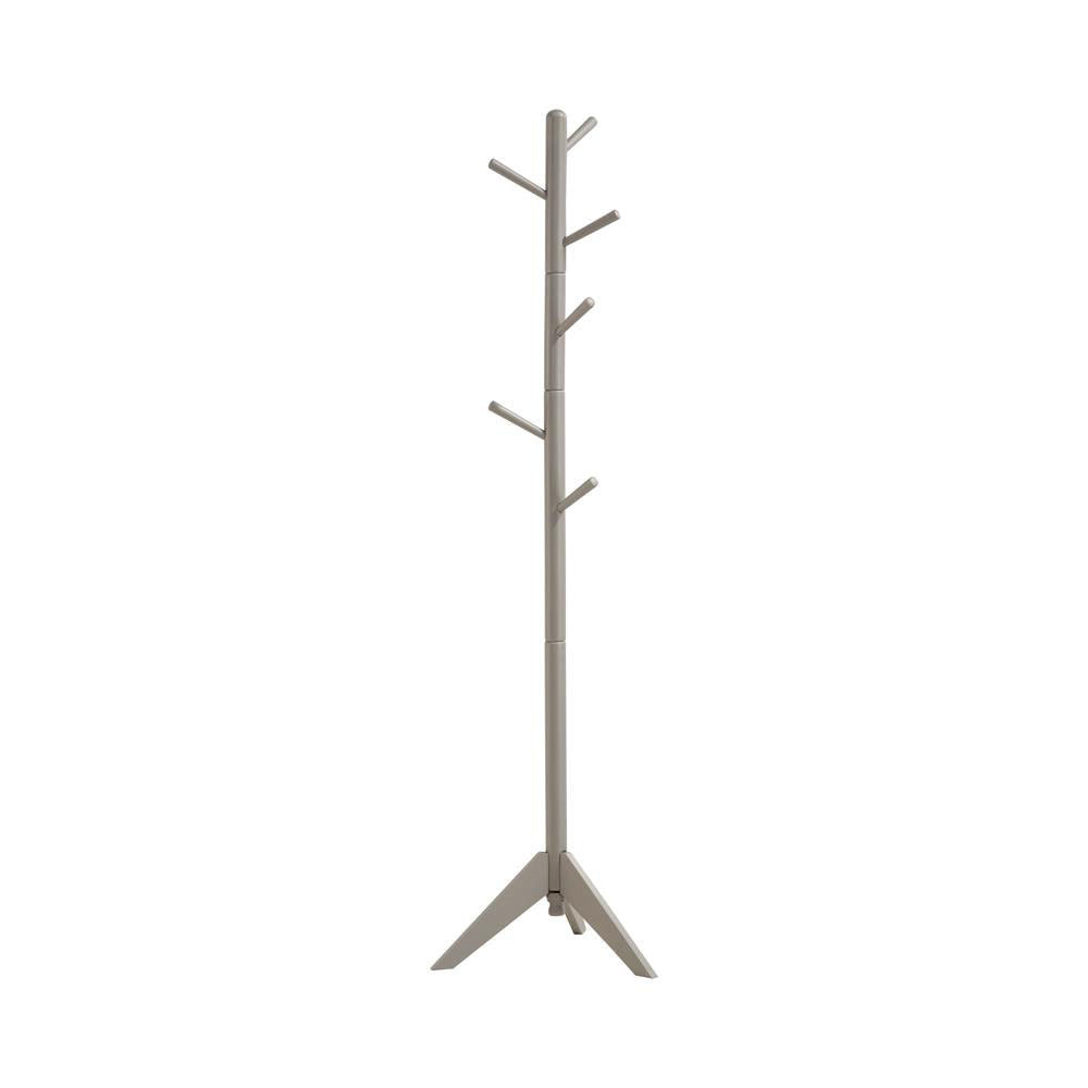 Grey 6 Hook Coat Rack grey-gray-primary living