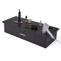 Classic Wall Mounted Styling Station with Drawer and black-particle board