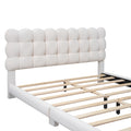 Queen Size Upholstered Platform Bed With Soft -