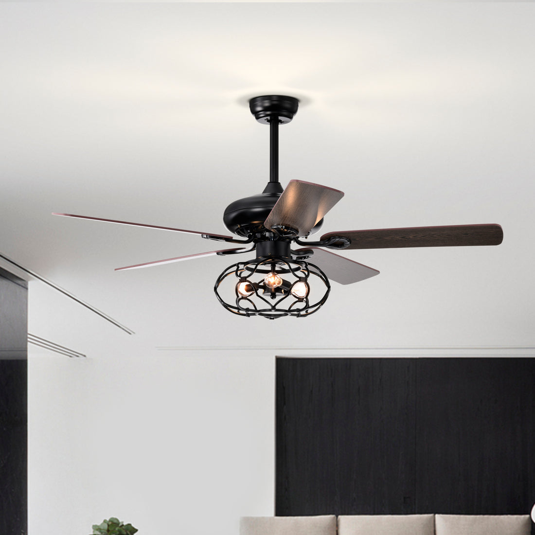 Low Profile Ceiling Fan with Lights no include