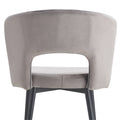 SET OF 2 Gray Fashion velvet stool, Counter Height gray-bar stools & counter stools-velvet-garden &