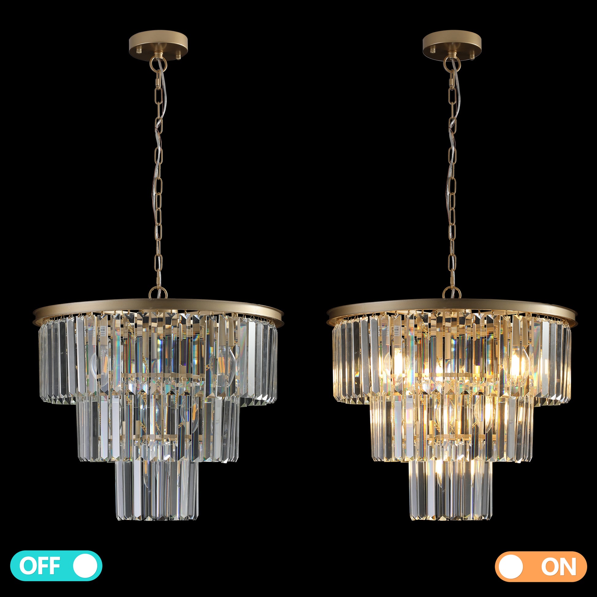 Gold Luxury Crystal Chandelier Modern Chandeliers gold-luxury-iron