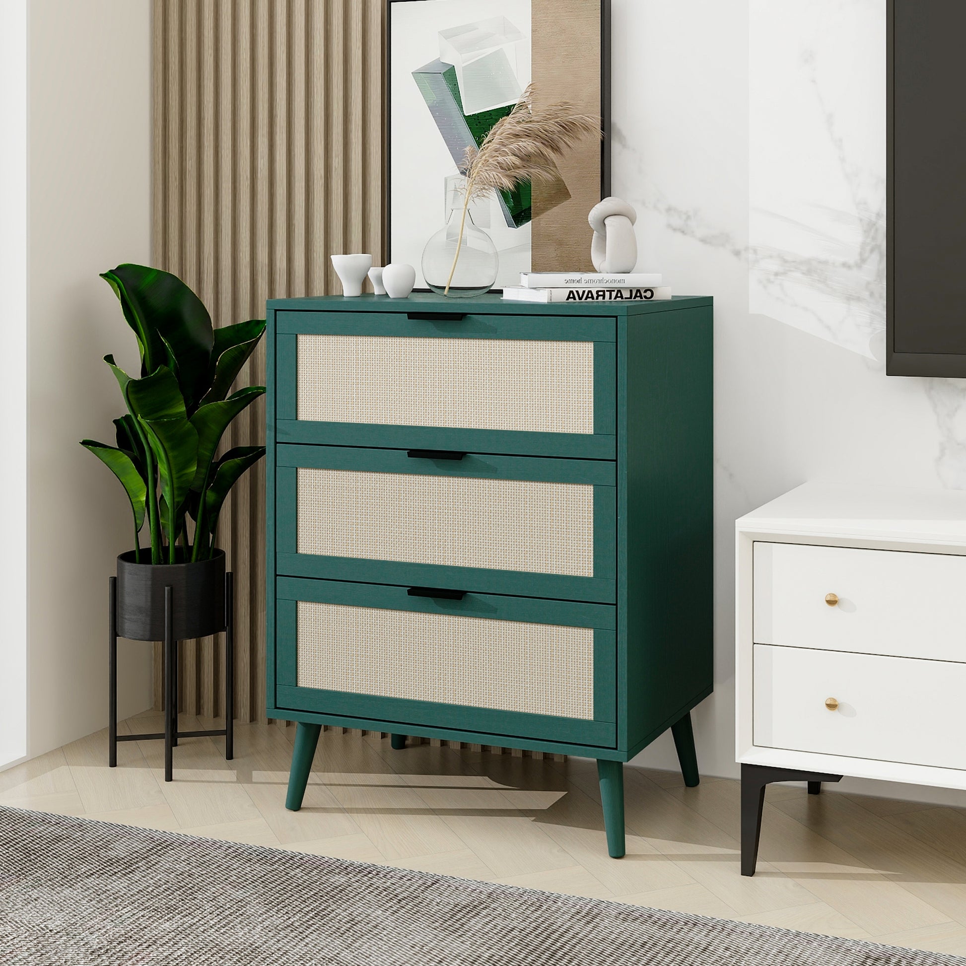 3 Drawer Cabinet, Suitable For Bedroom, Living