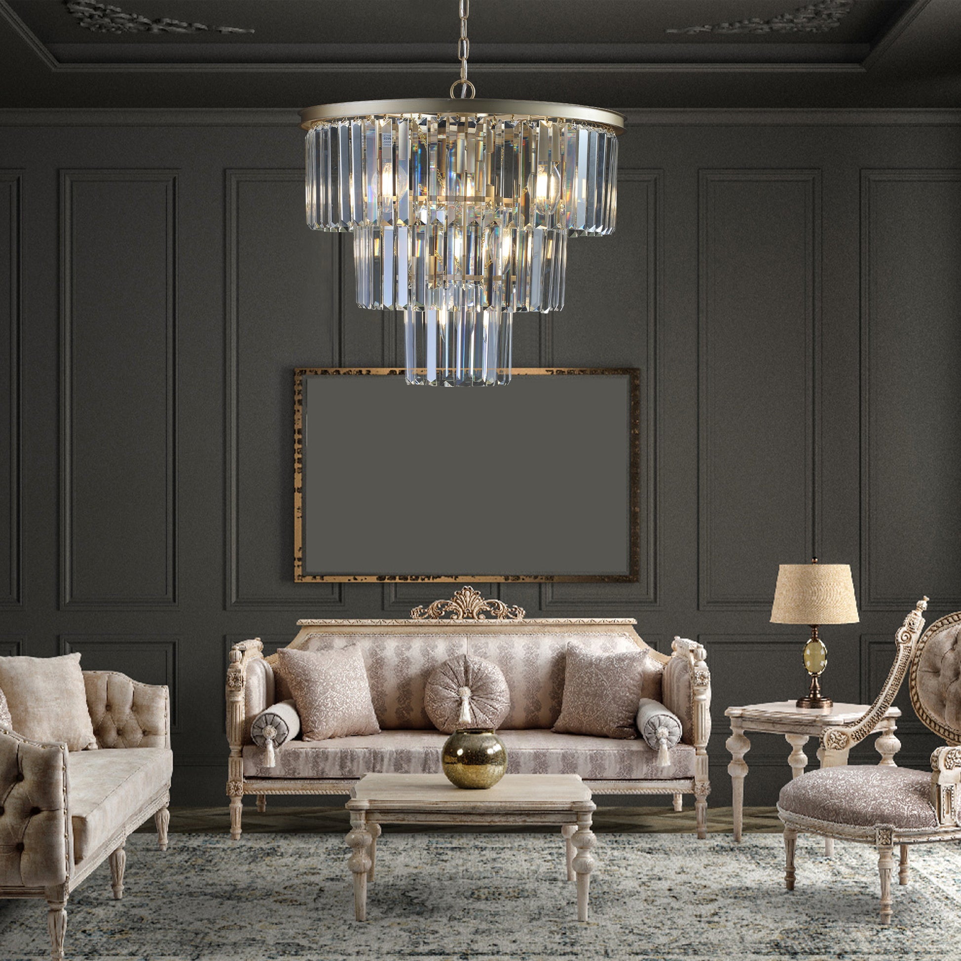 Gold Luxury Crystal Chandelier Modern Chandeliers gold-luxury-iron