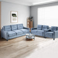 Couch Comfortable Sectional Couches set 1 2 3 gray-velvet-6 seat